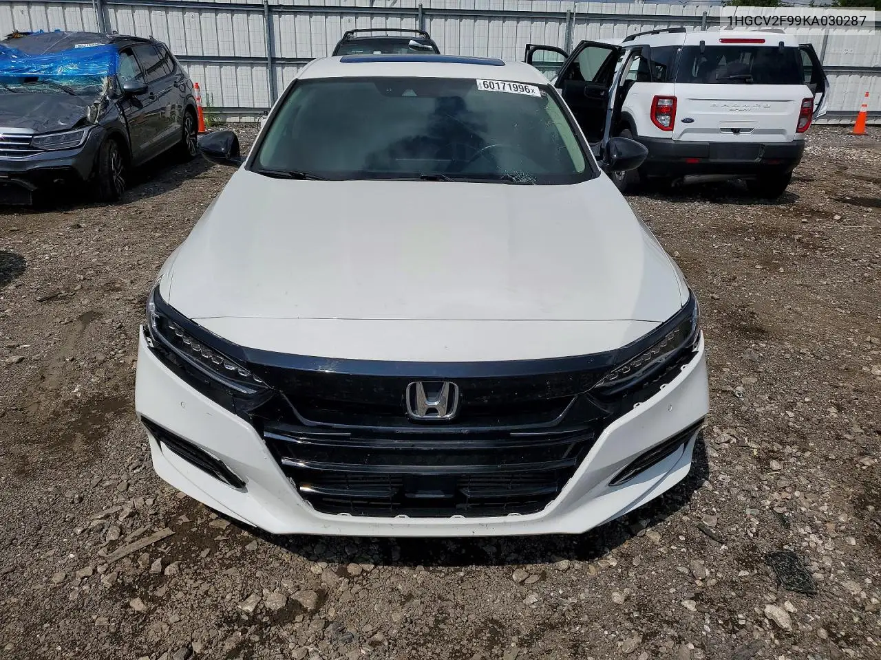 2019 Honda Accord VIN: 1HGCV2F99KA030287 Lot: 60171996