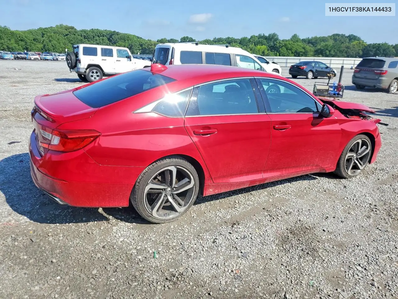 2019 Honda Accord Sport VIN: 1HGCV1F38KA144433 Lot: 60240226
