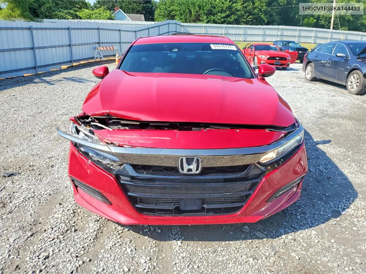 2019 Honda Accord Sport VIN: 1HGCV1F38KA144433 Lot: 60240226