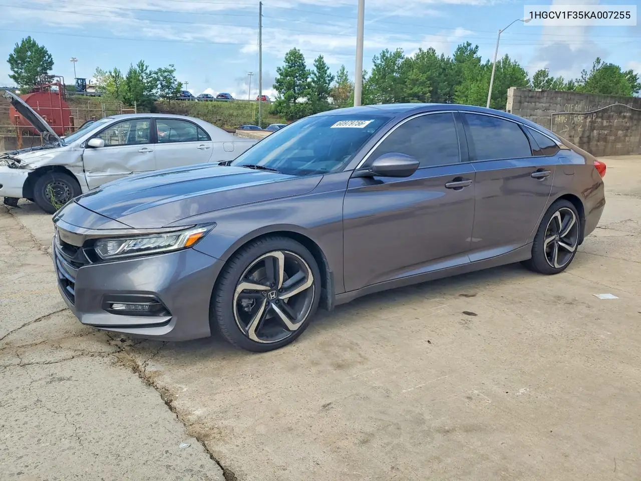 2019 Honda Accord Sport VIN: 1HGCV1F35KA007255 Lot: 60979756