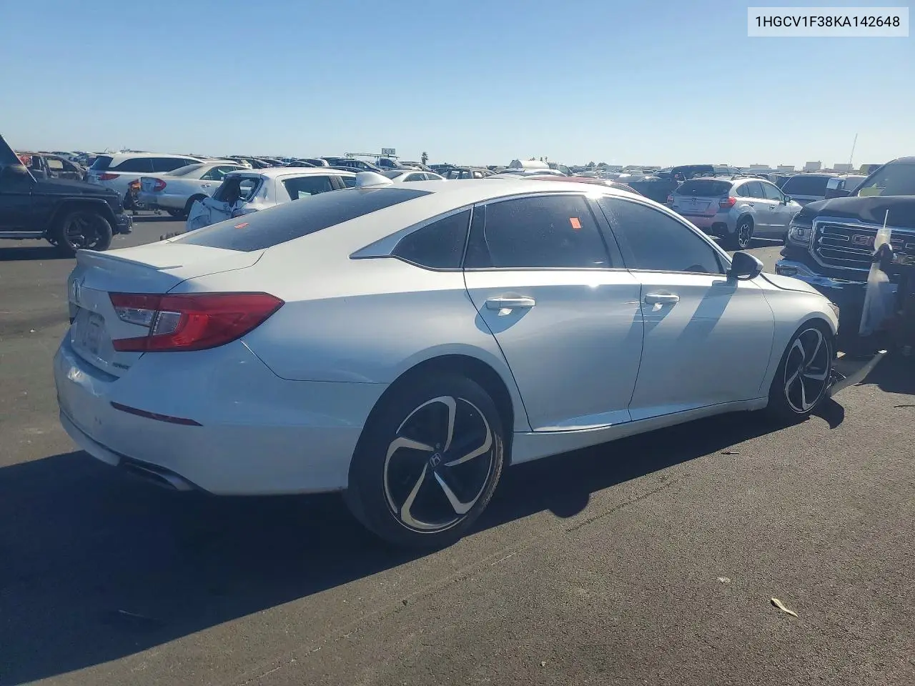 2019 Honda Accord Sport VIN: 1HGCV1F38KA142648 Lot: 61167166