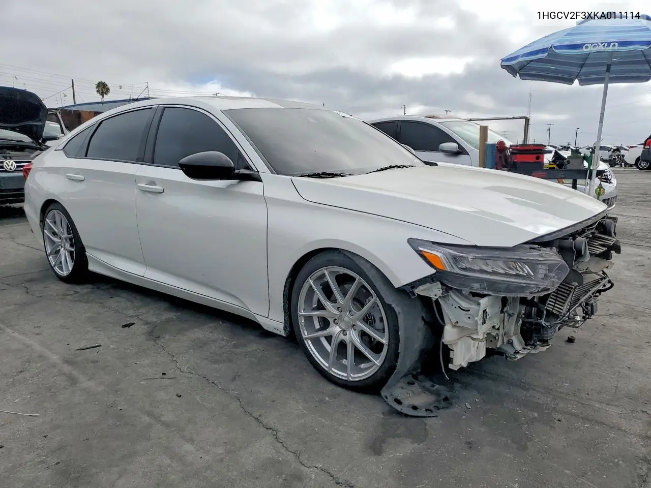 2019 Honda Accord Sport VIN: 1HGCV2F3XKA011114 Lot: 61718276