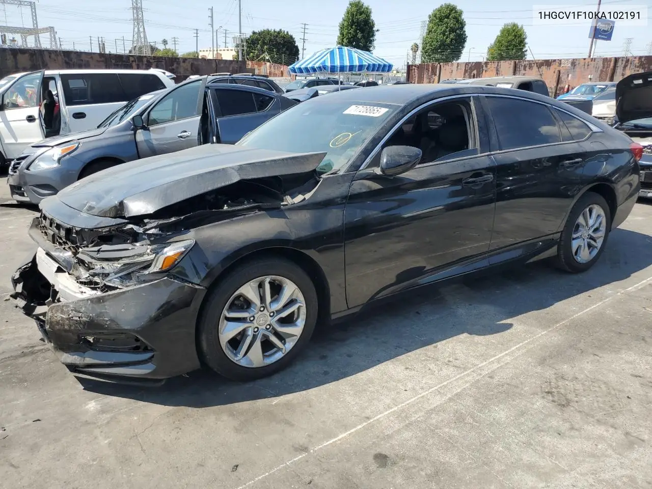 1HGCV1F10KA102191 2019 Honda Accord Lx