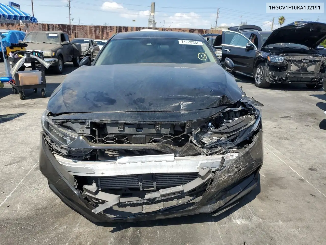 1HGCV1F10KA102191 2019 Honda Accord Lx