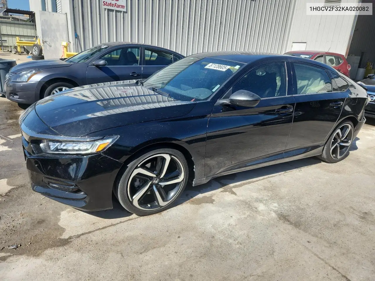 1HGCV2F32KA020082 2019 Honda Accord Sport