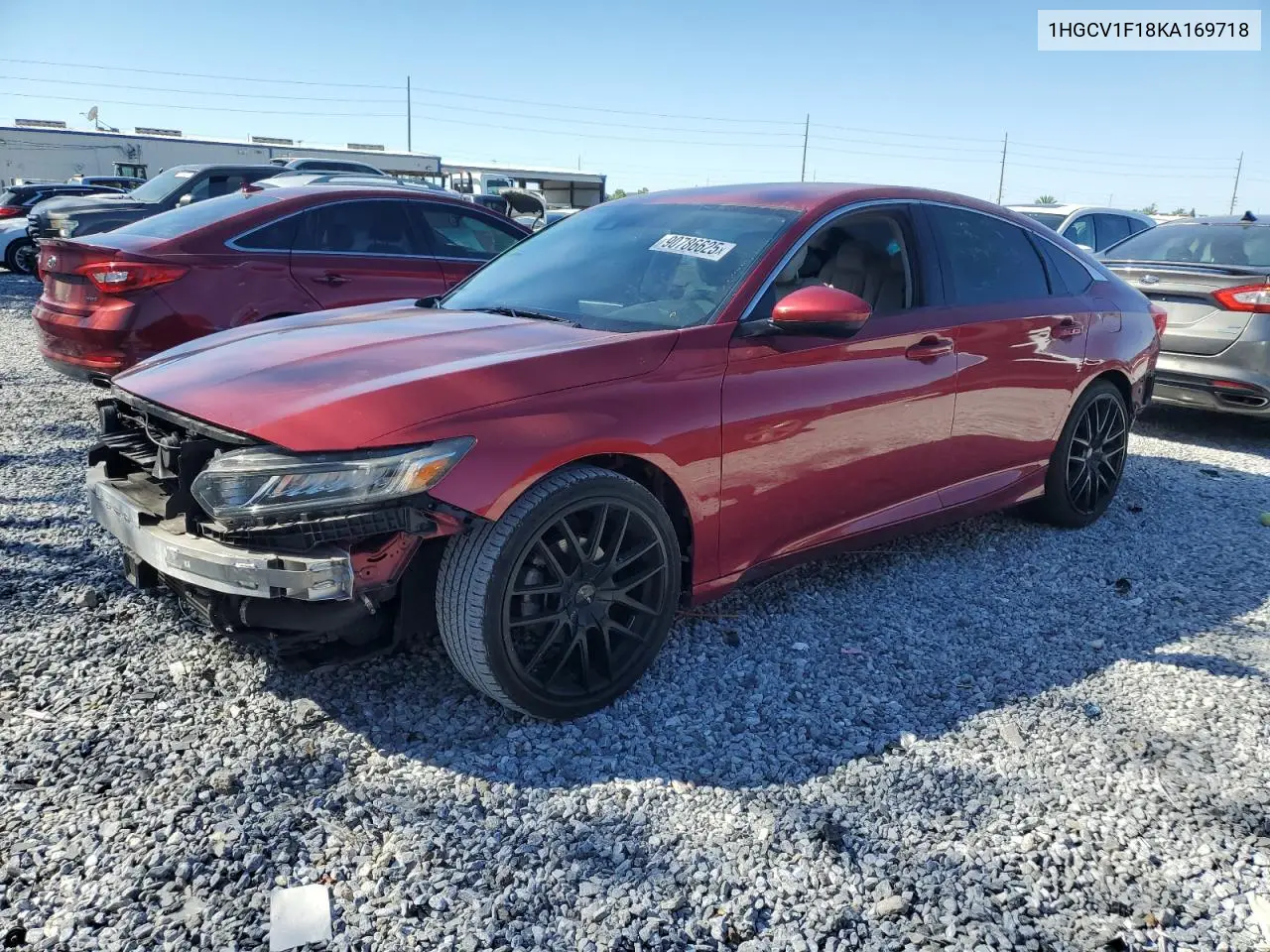 1HGCV1F18KA169718 2019 Honda Accord Lx