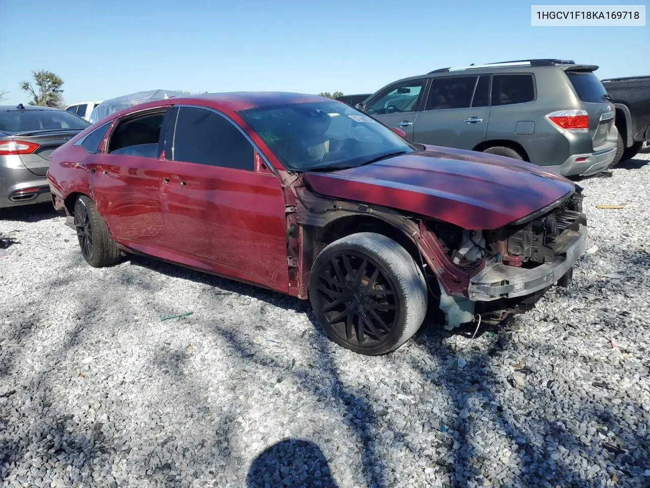 1HGCV1F18KA169718 2019 Honda Accord Lx