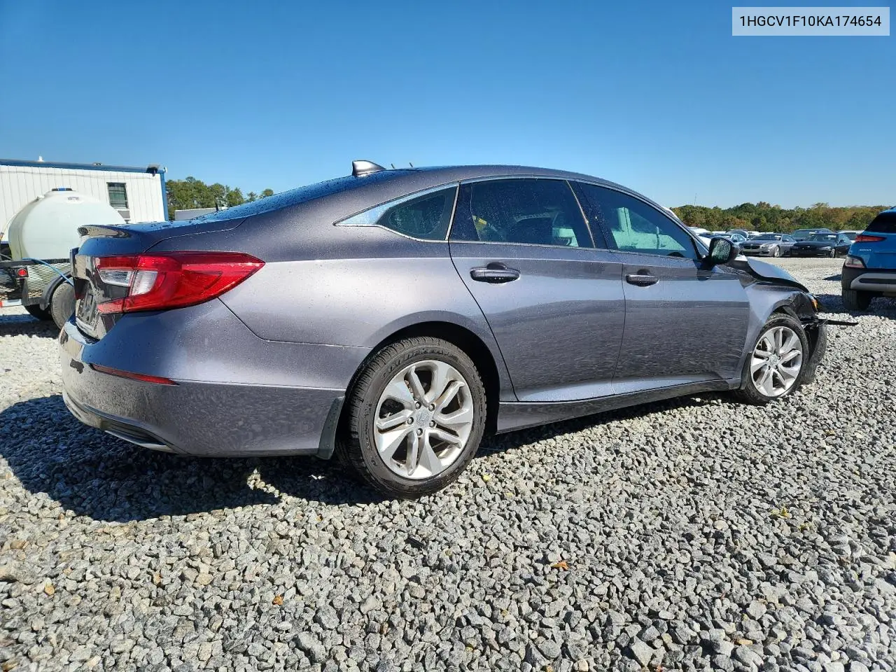 1HGCV1F10KA174654 2019 Honda Accord Lx