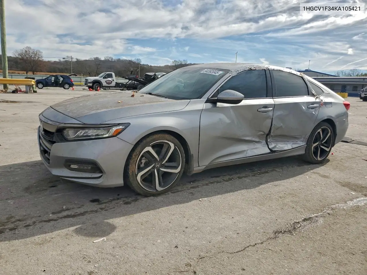 1HGCV1F34KA105421 2019 Honda Accord Sport
