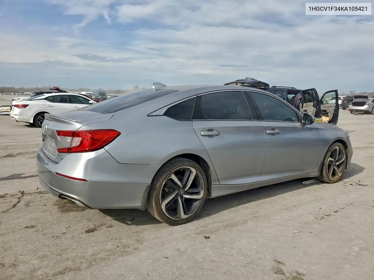 1HGCV1F34KA105421 2019 Honda Accord Sport