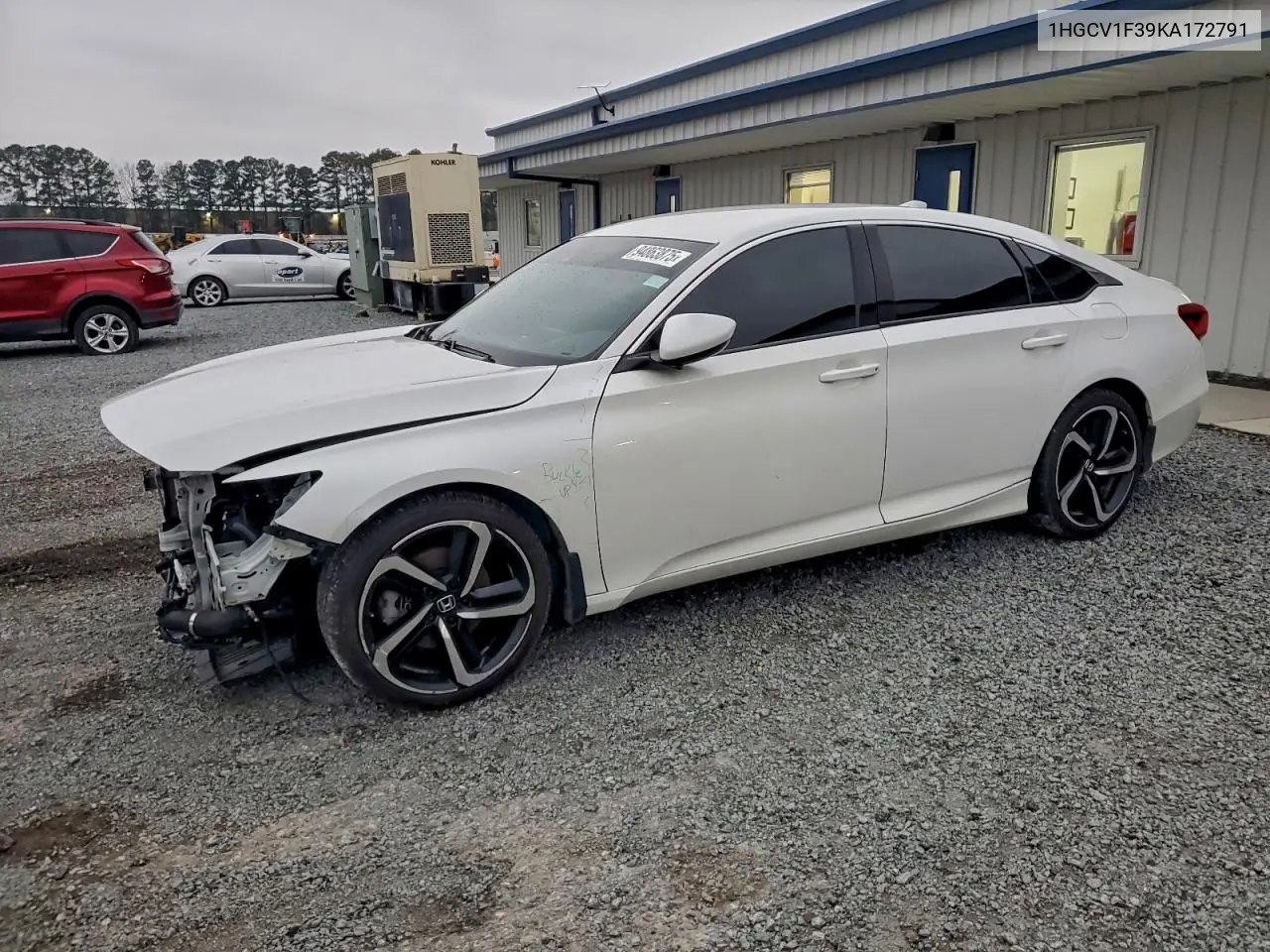 1HGCV1F39KA172791 2019 Honda Accord Sport