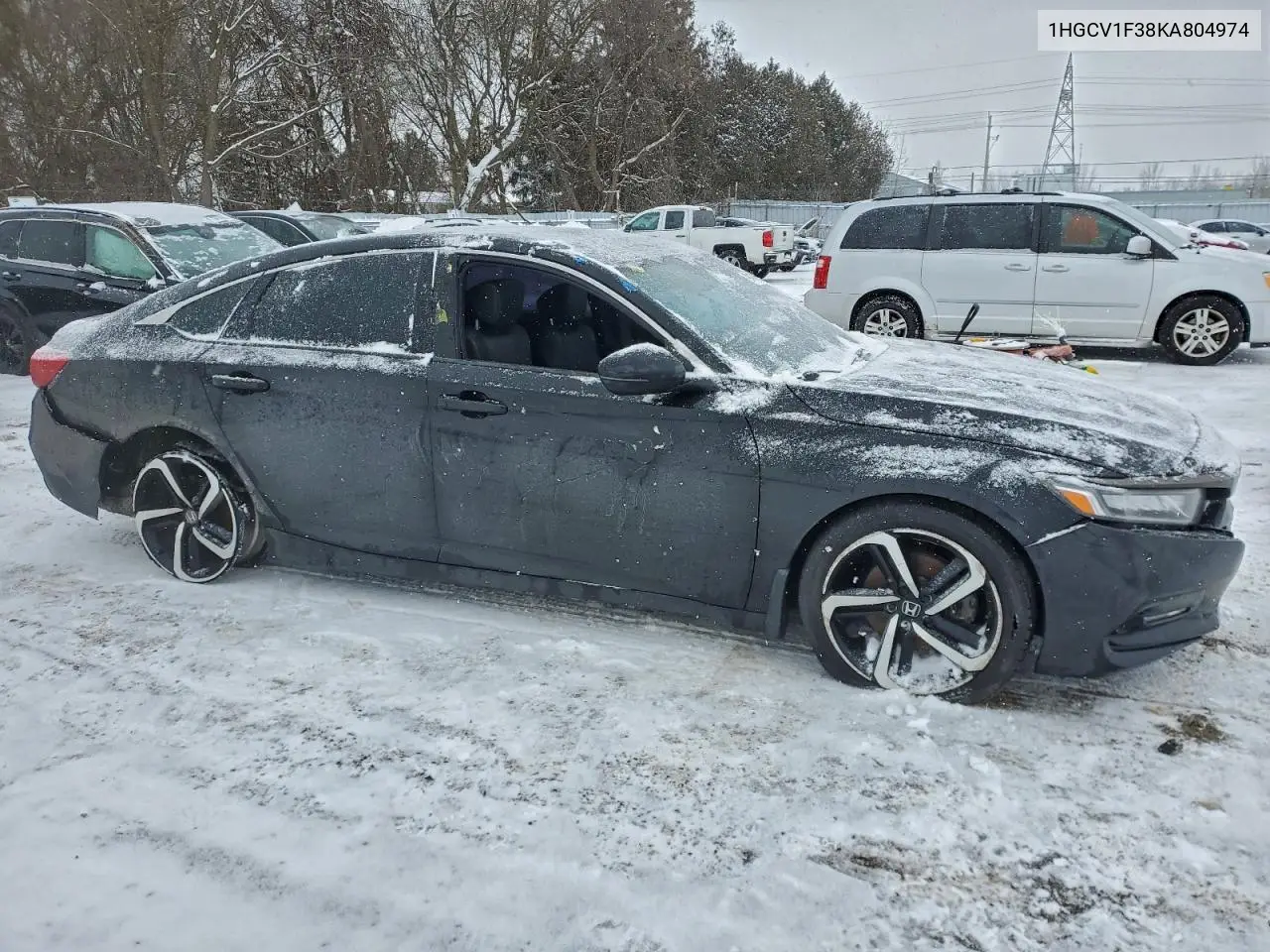 1HGCV1F38KA804874 2019 Honda Accord Sport
