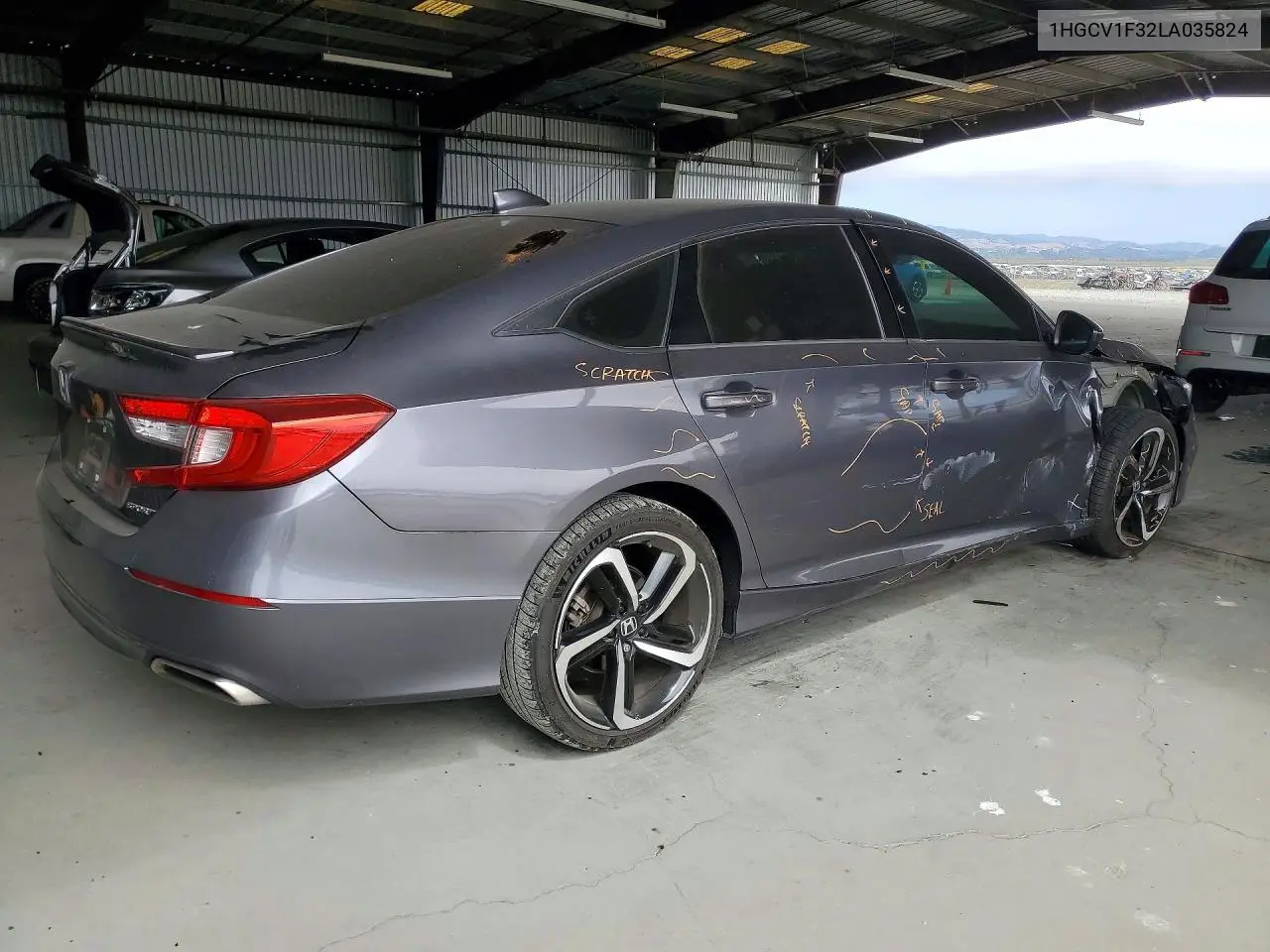 2020 Honda Accord Sport VIN: 1HGCV1F32LA035824 Lot: 59386746