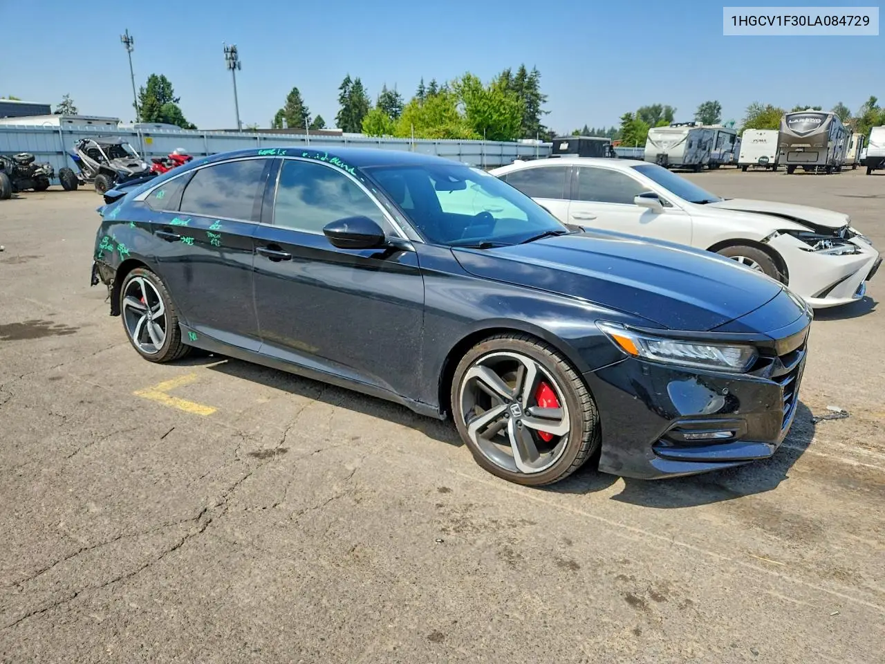 2020 Honda Accord Sport VIN: 1HGCV1F30LA084729 Lot: 61816446