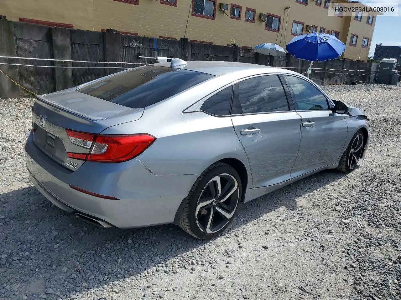 2020 Honda Accord Sport VIN: 1HGCV2F34LA008016 Lot: 62109276