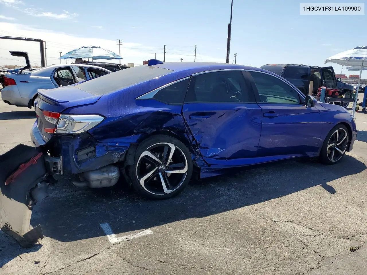 2020 Honda Accord Sport VIN: 1HGCV1F31LA109900 Lot: 62118006