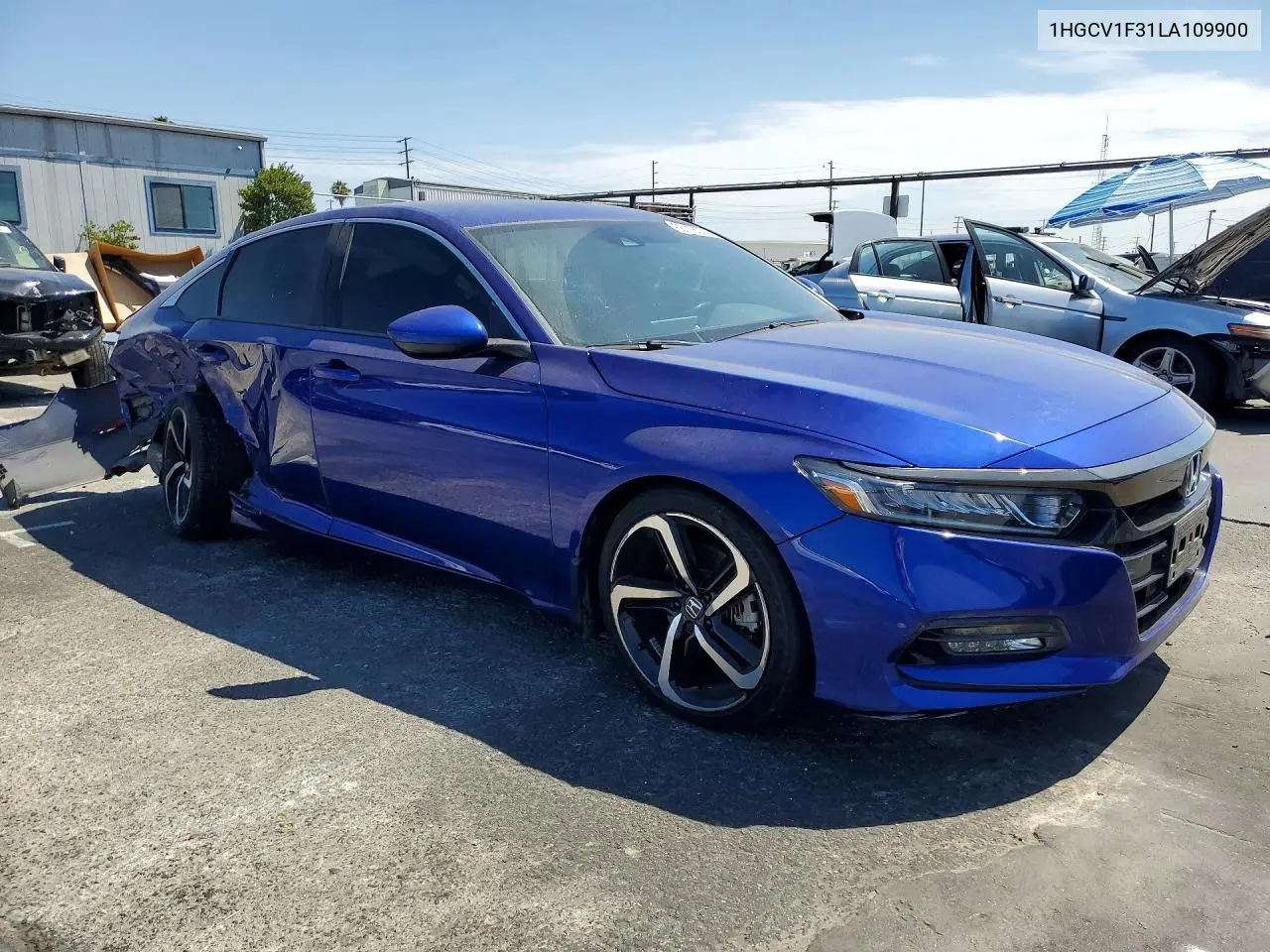 2020 Honda Accord Sport VIN: 1HGCV1F31LA109900 Lot: 62118006