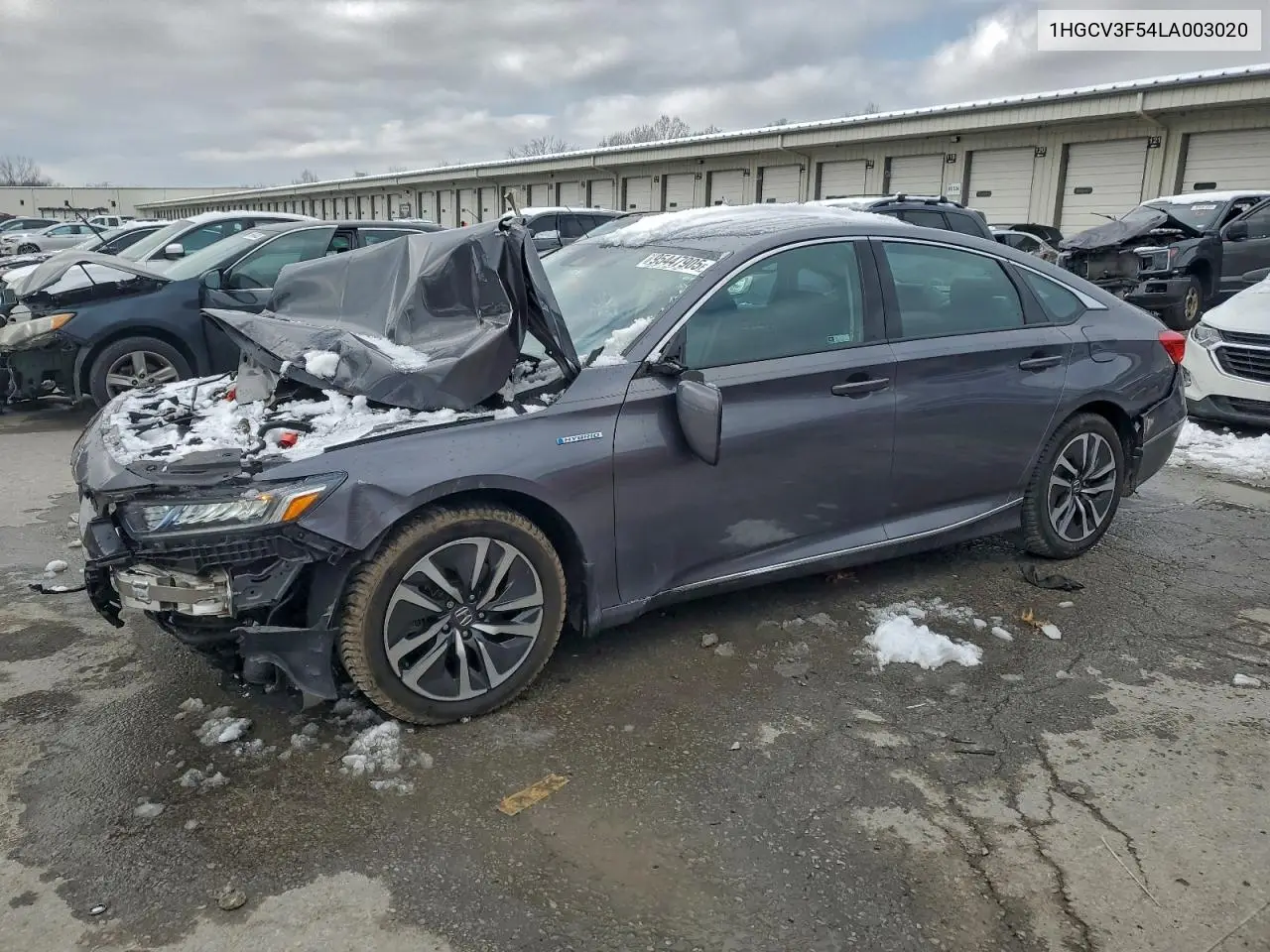 1HGCV3F54LA003020 2020 Honda Accord Hybrid Exl