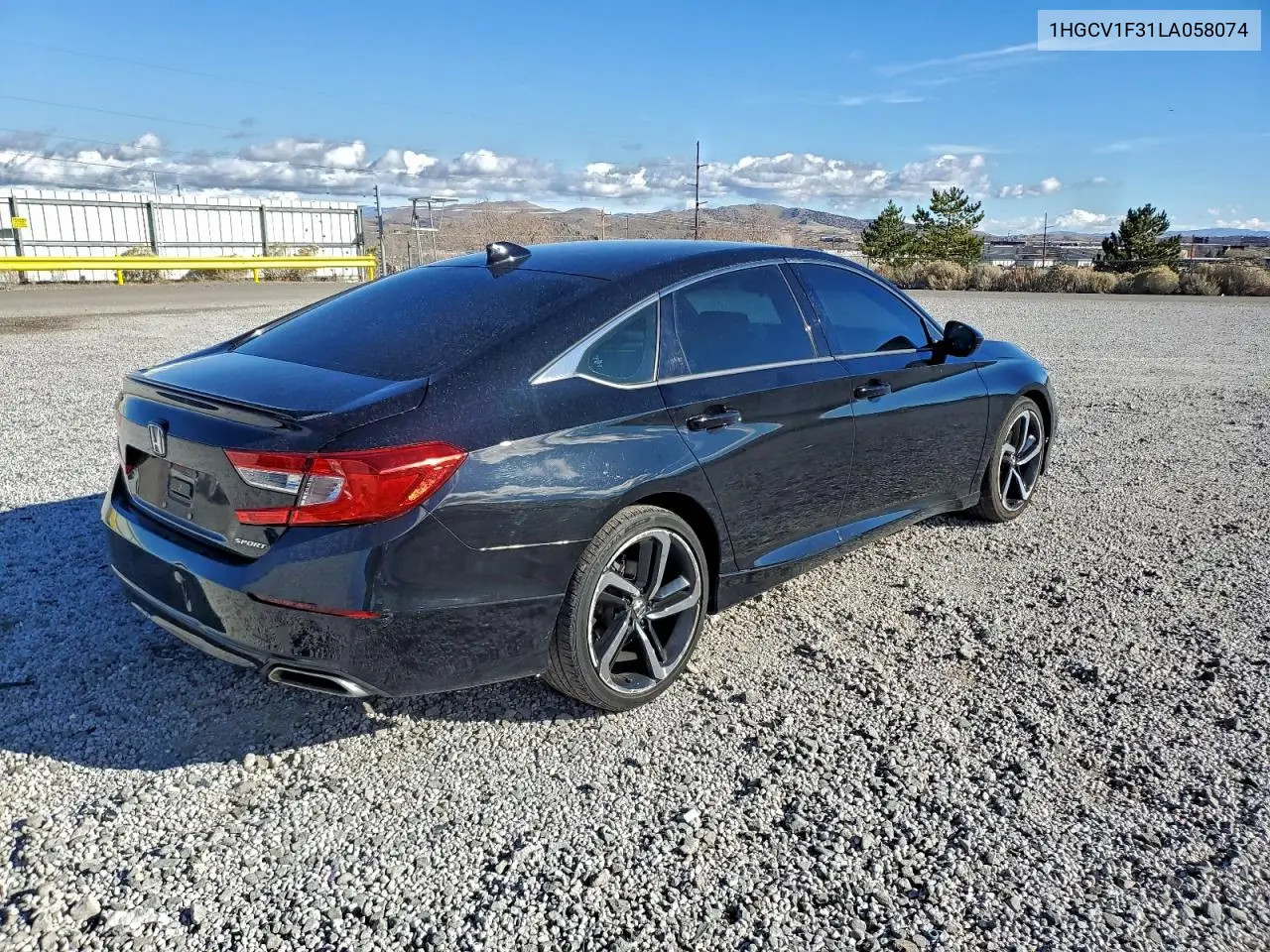 1HGCV1F31LA058074 2020 Honda Accord Sport