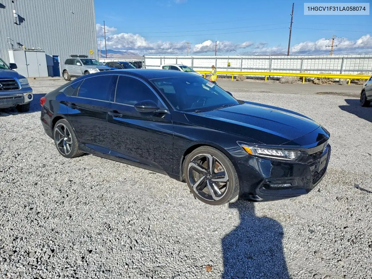 1HGCV1F31LA058074 2020 Honda Accord Sport