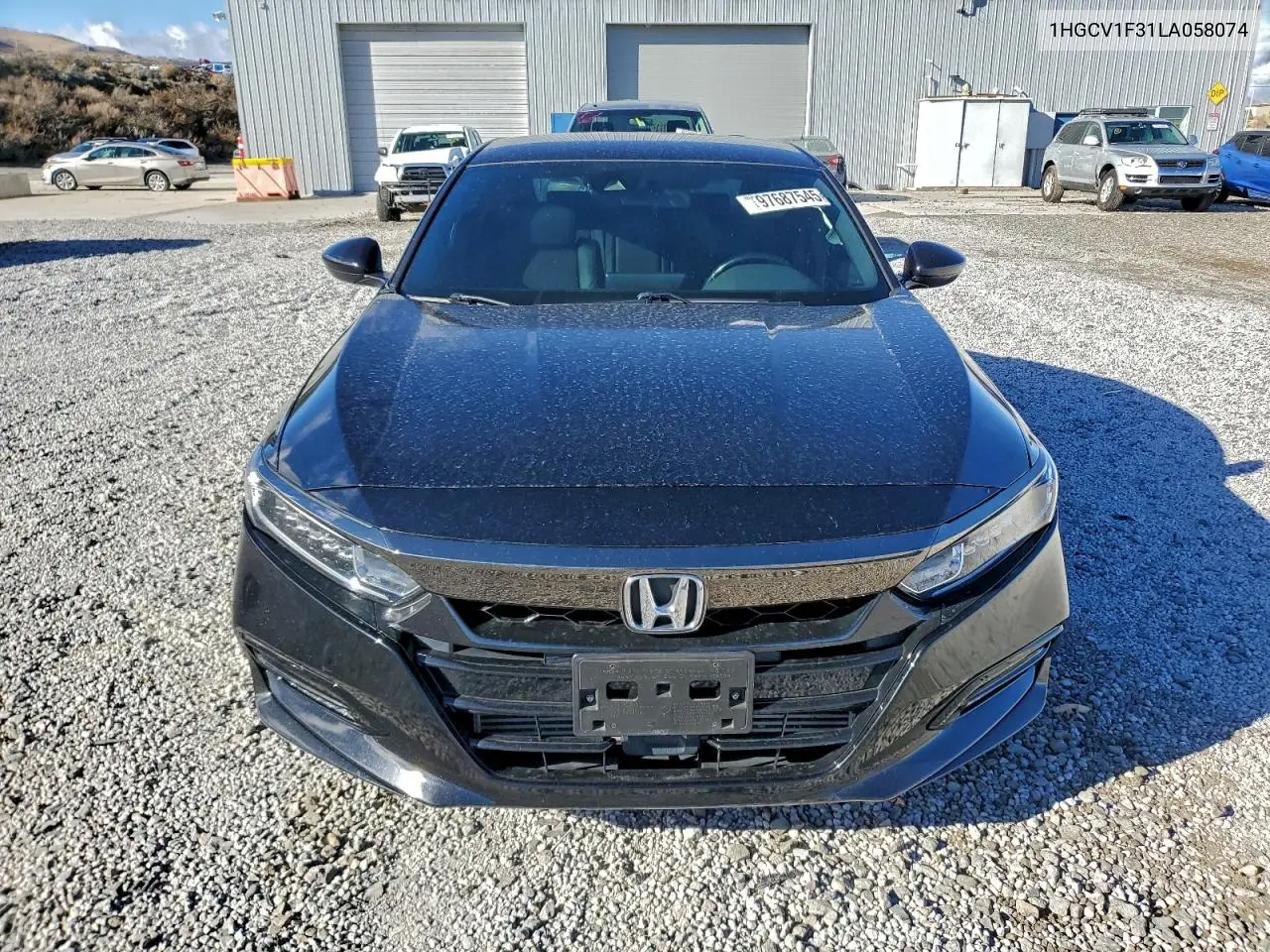 1HGCV1F31LA058074 2020 Honda Accord Sport