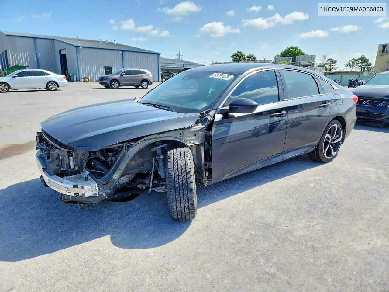 1HGCV1F39MA056820 2021 Honda Accord Sport