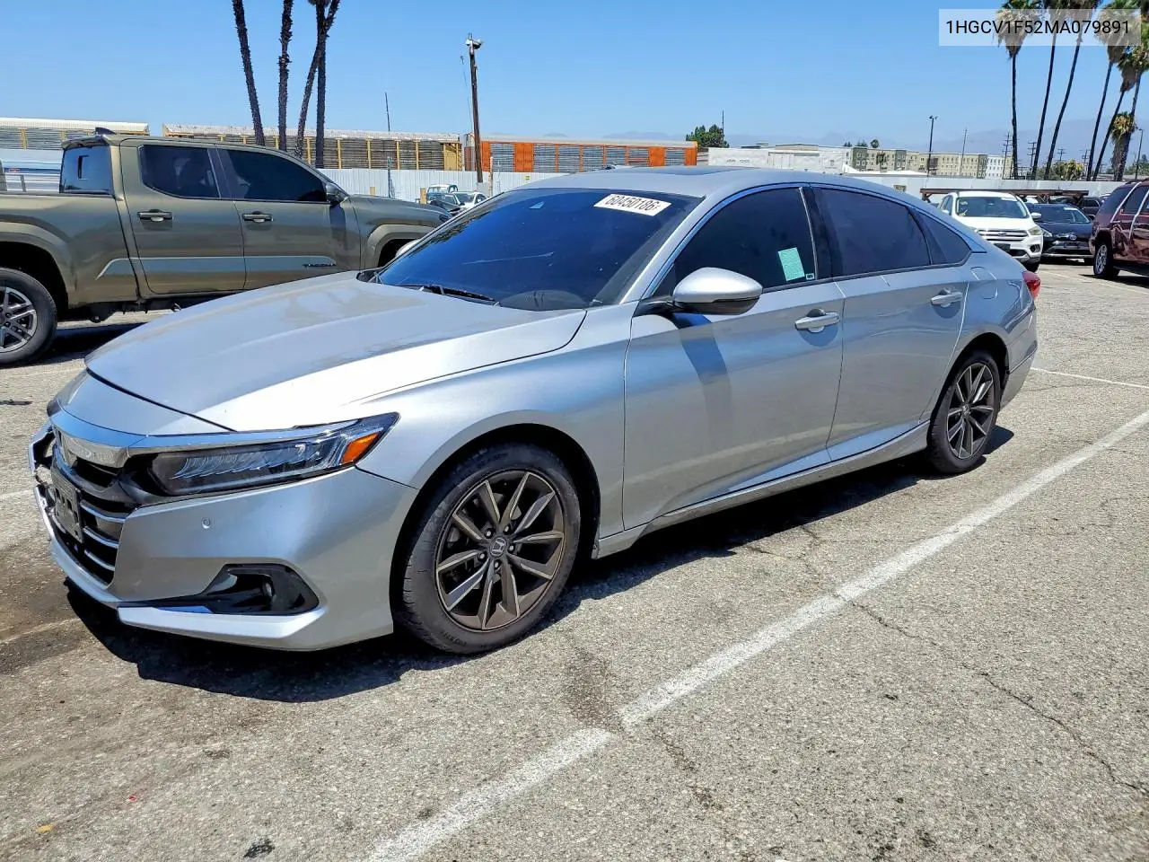 2021 Honda Accord Exl VIN: 1HGCV1F52MA079891 Lot: 60450186