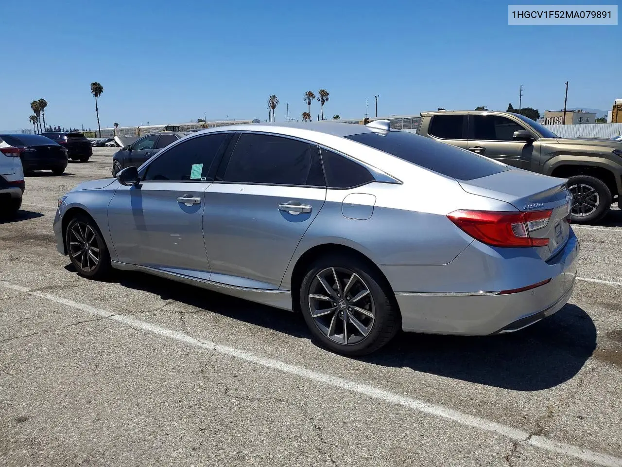 2021 Honda Accord Exl VIN: 1HGCV1F52MA079891 Lot: 60450186
