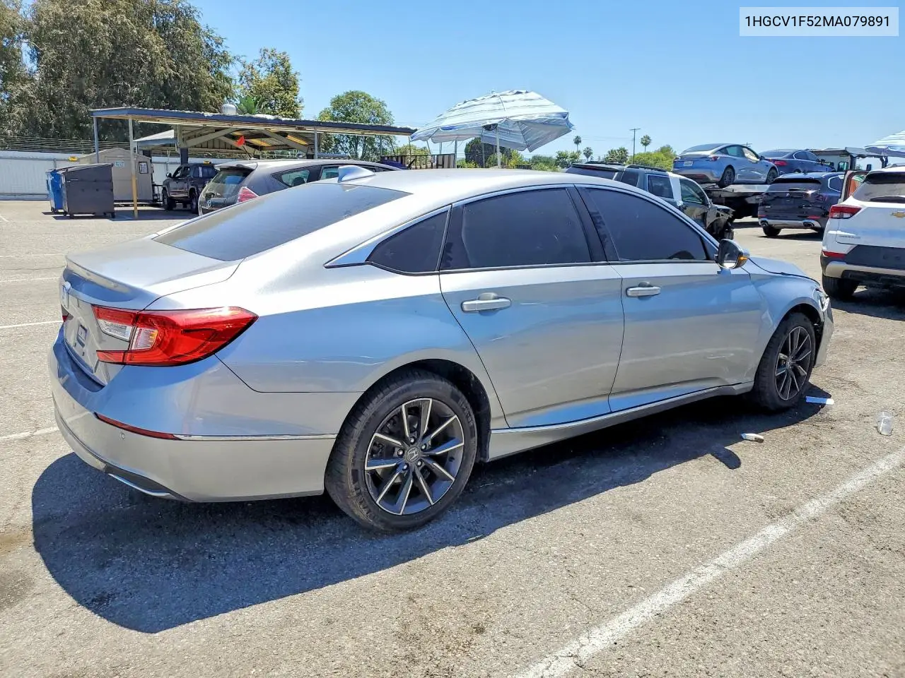 2021 Honda Accord Exl VIN: 1HGCV1F52MA079891 Lot: 60450186
