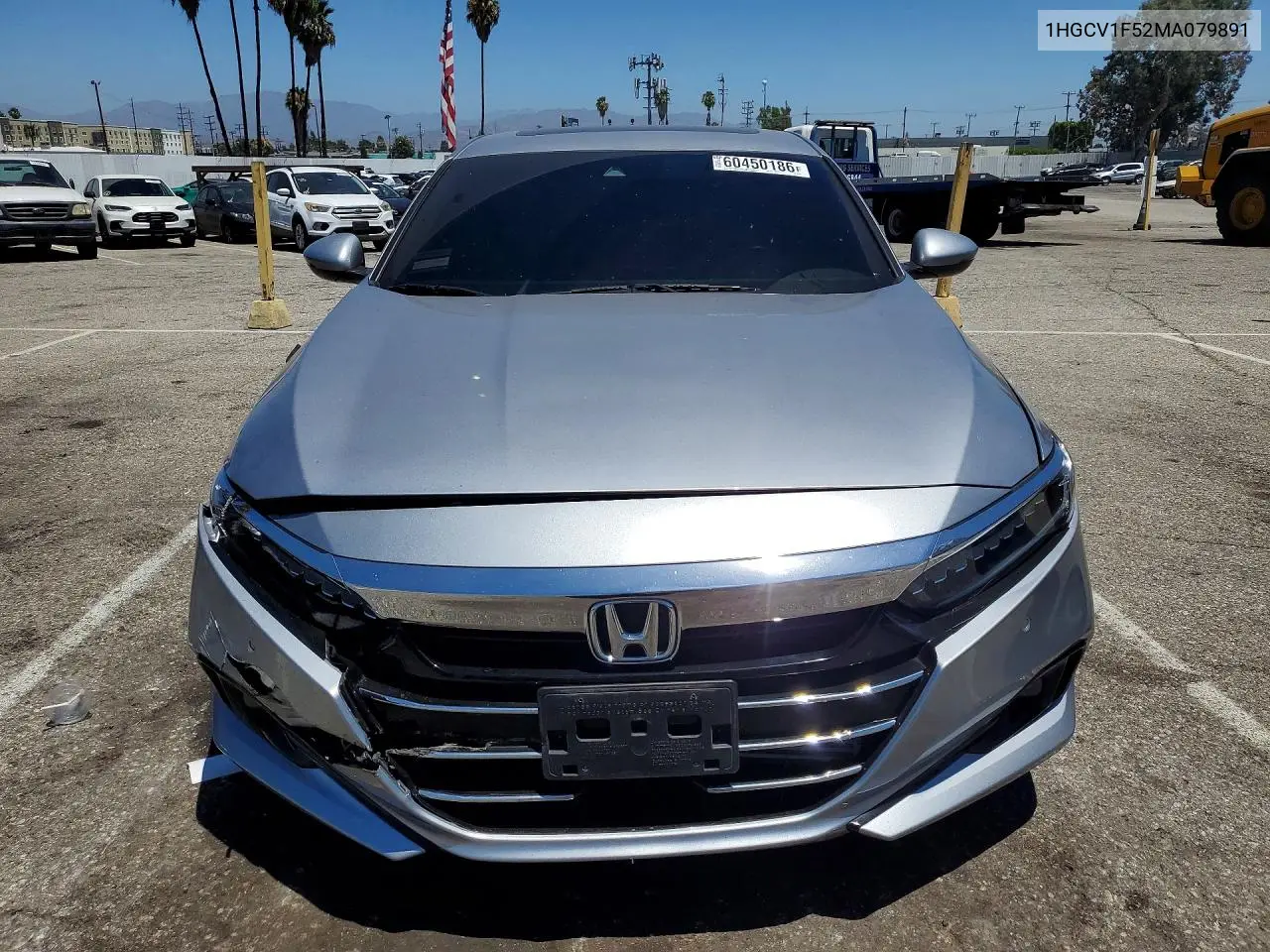 2021 Honda Accord Exl VIN: 1HGCV1F52MA079891 Lot: 60450186