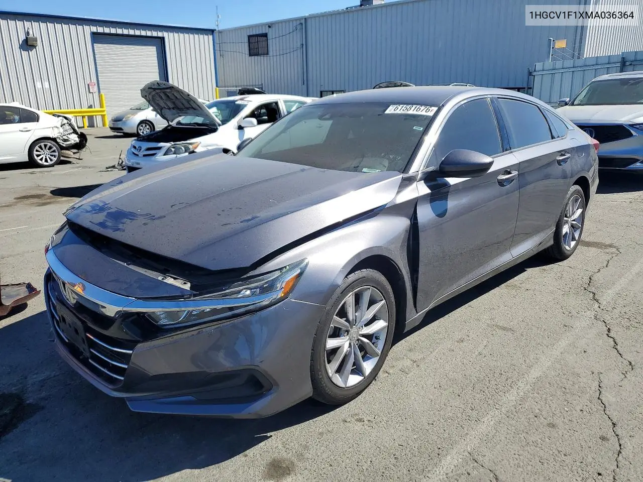 2021 Honda Accord Lx VIN: 1HGCV1F1XMA036364 Lot: 61581676