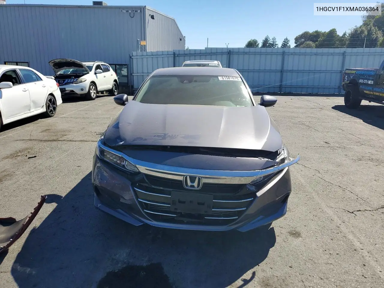 2021 Honda Accord Lx VIN: 1HGCV1F1XMA036364 Lot: 61581676