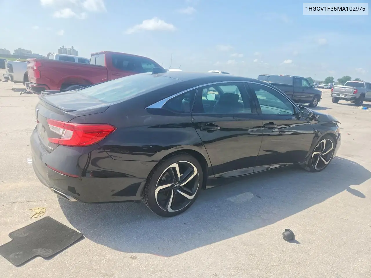 2021 Honda Accord Sport VIN: 1HGCV1F36MA102975 Lot: 61713656