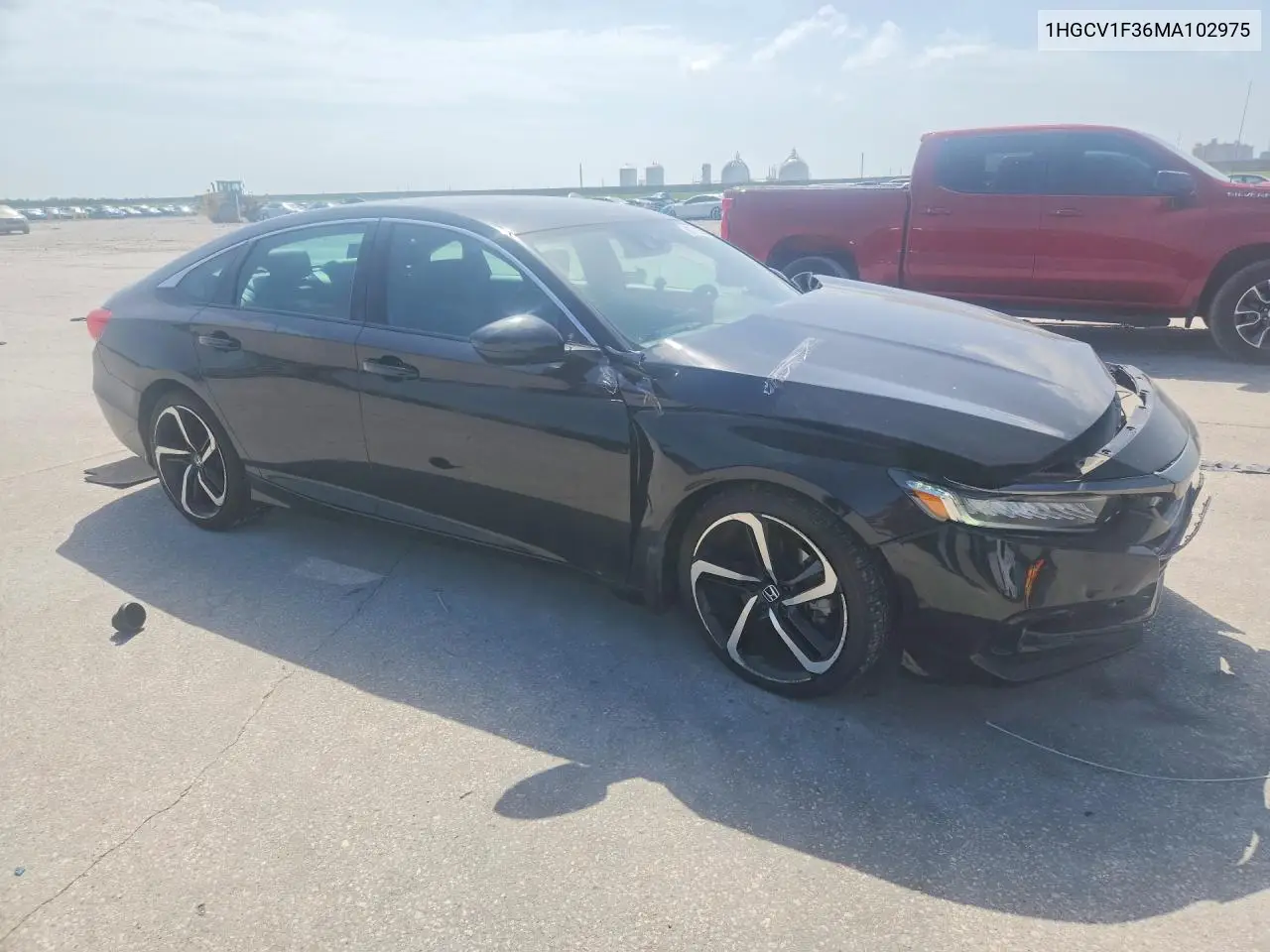2021 Honda Accord Sport VIN: 1HGCV1F36MA102975 Lot: 61713656