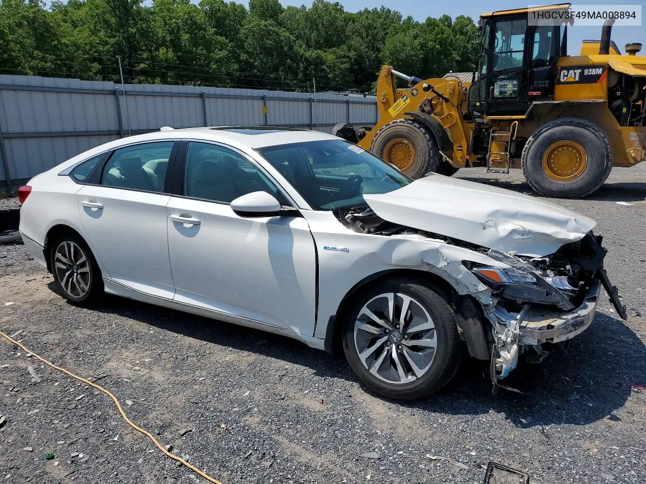 2021 Honda Accord Hybrid Ex VIN: 1HGCV3F49MA003894 Lot: 61762386