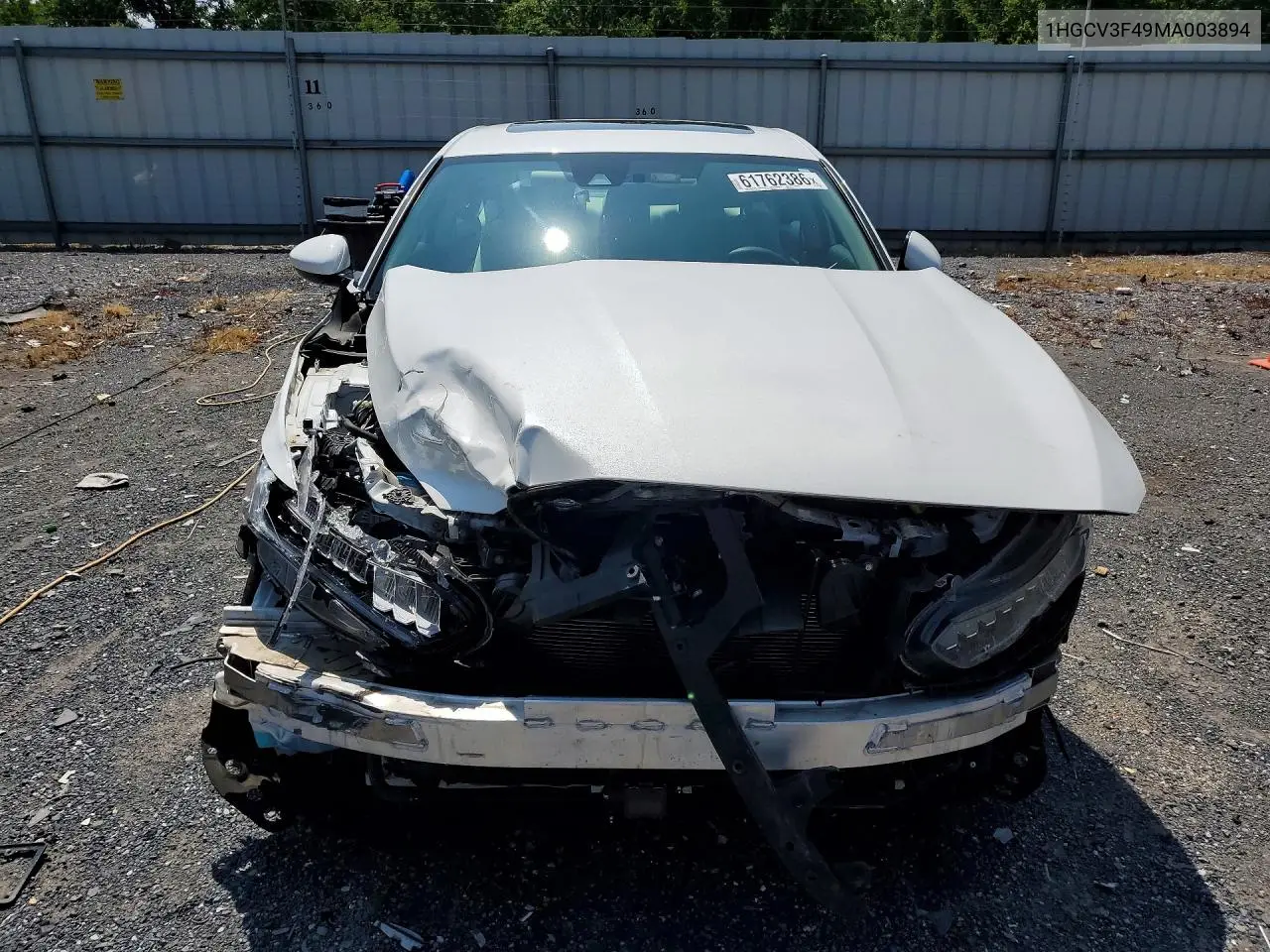 2021 Honda Accord Hybrid Ex VIN: 1HGCV3F49MA003894 Lot: 61762386