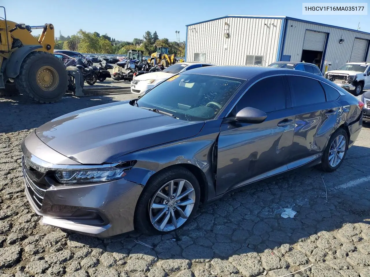 2021 Honda Accord Lx VIN: 1HGCV1F16MA035177 Lot: 61780096