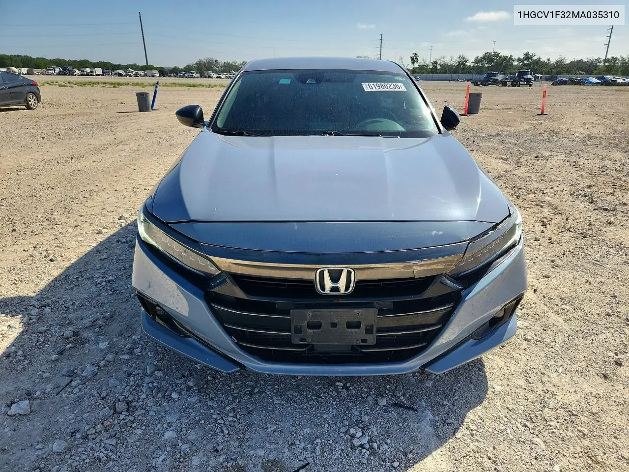 2021 Honda Accord Sport VIN: 1HGCV1F32MA035310 Lot: 61980236