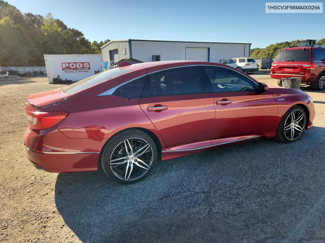 1HGCV3F98MA003266 2021 Honda Accord Touring Hybrid