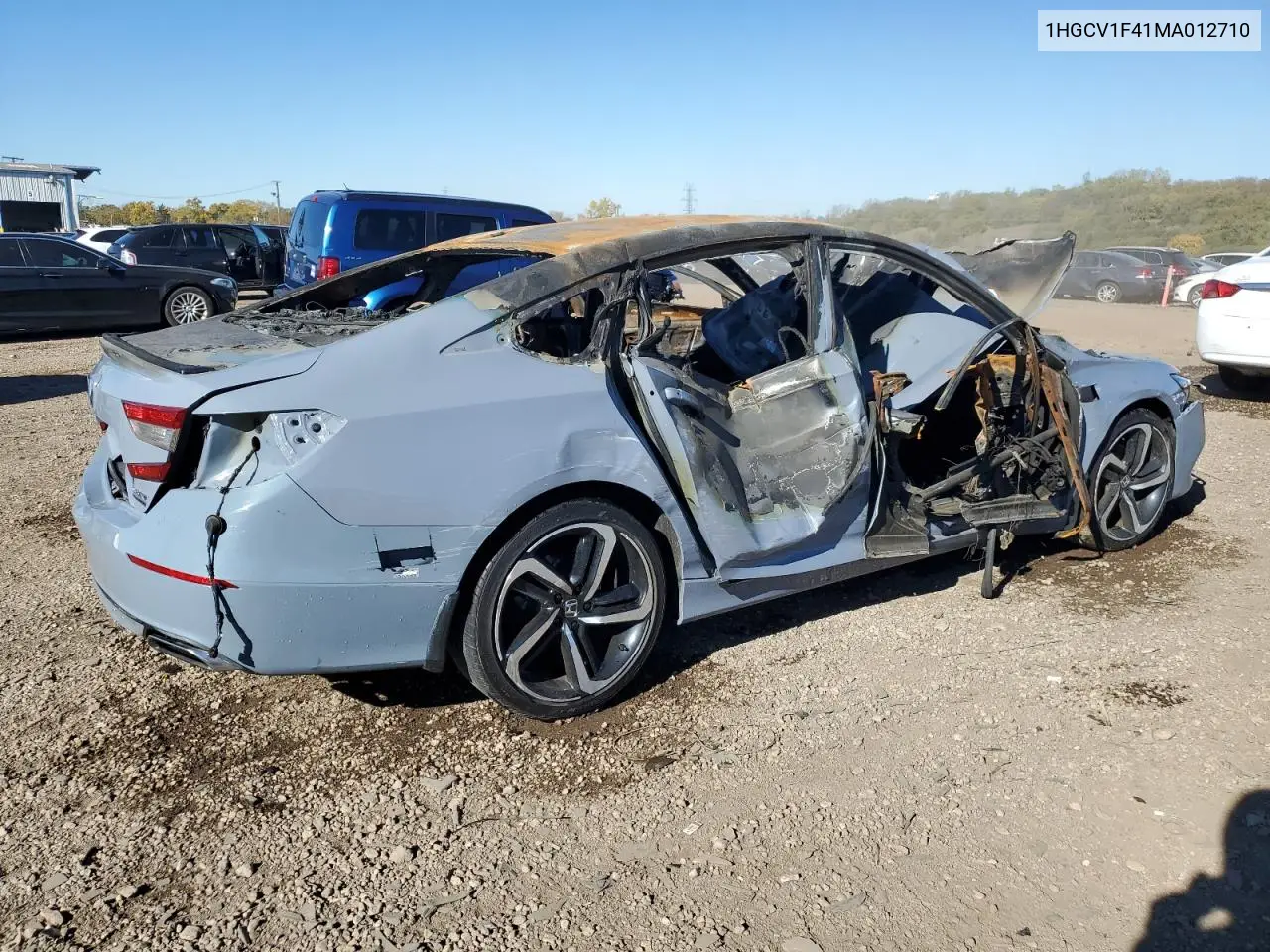 1HGCV1F41MA012710 2021 Honda Accord Sport Se