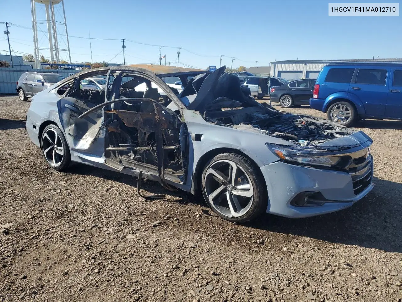 1HGCV1F41MA012710 2021 Honda Accord Sport Se