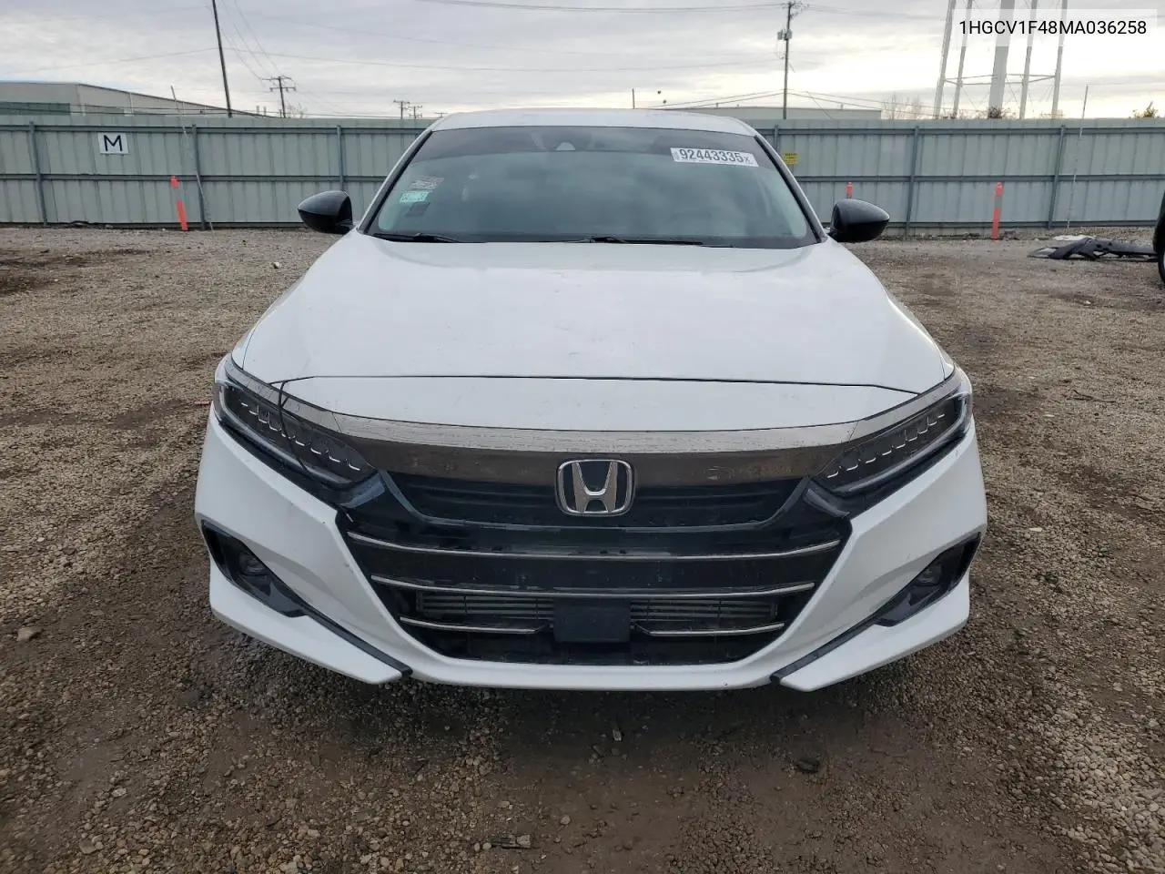 1HGCV1F48MA036258 2021 Honda Accord Sport Se