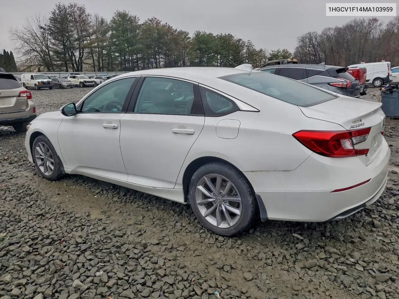 1HGCV1F14MA103959 2021 Honda Accord Lx