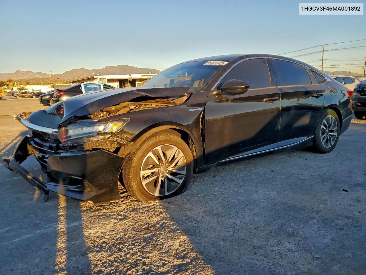 1HGCV3F46MA001892 2021 Honda Accord Hybrid Ex