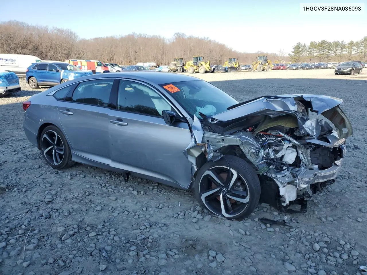 1HGCV3F28NA036093 2022 Honda Accord Hybrid Sport