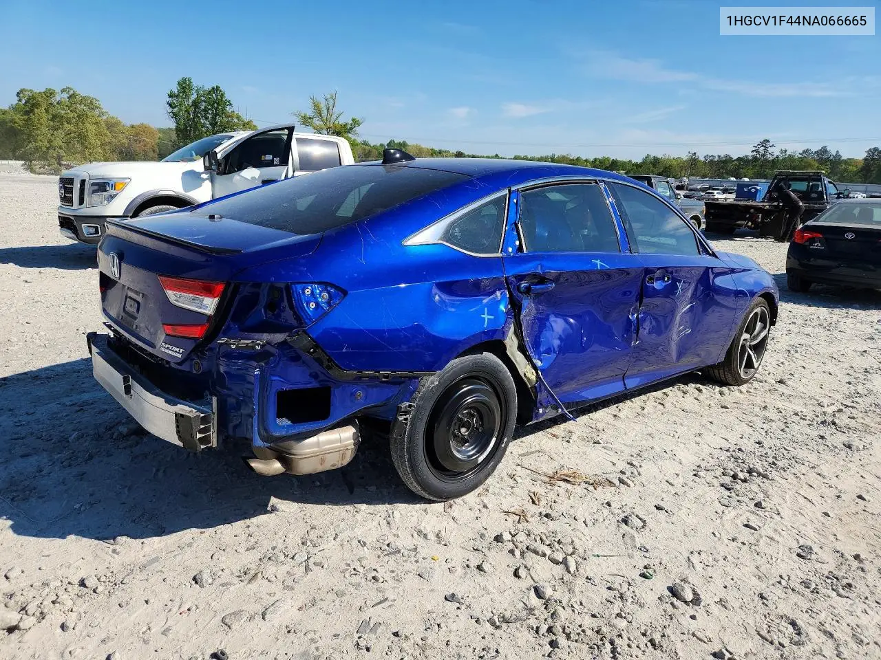 2022 Honda Accord Sport Se VIN: 1HGCV1F44NA066665 Lot: 49021766