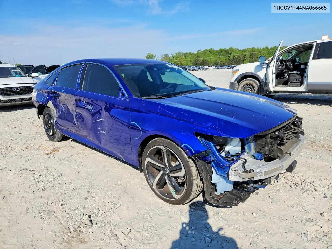 2022 Honda Accord Sport Se VIN: 1HGCV1F44NA066665 Lot: 49021766