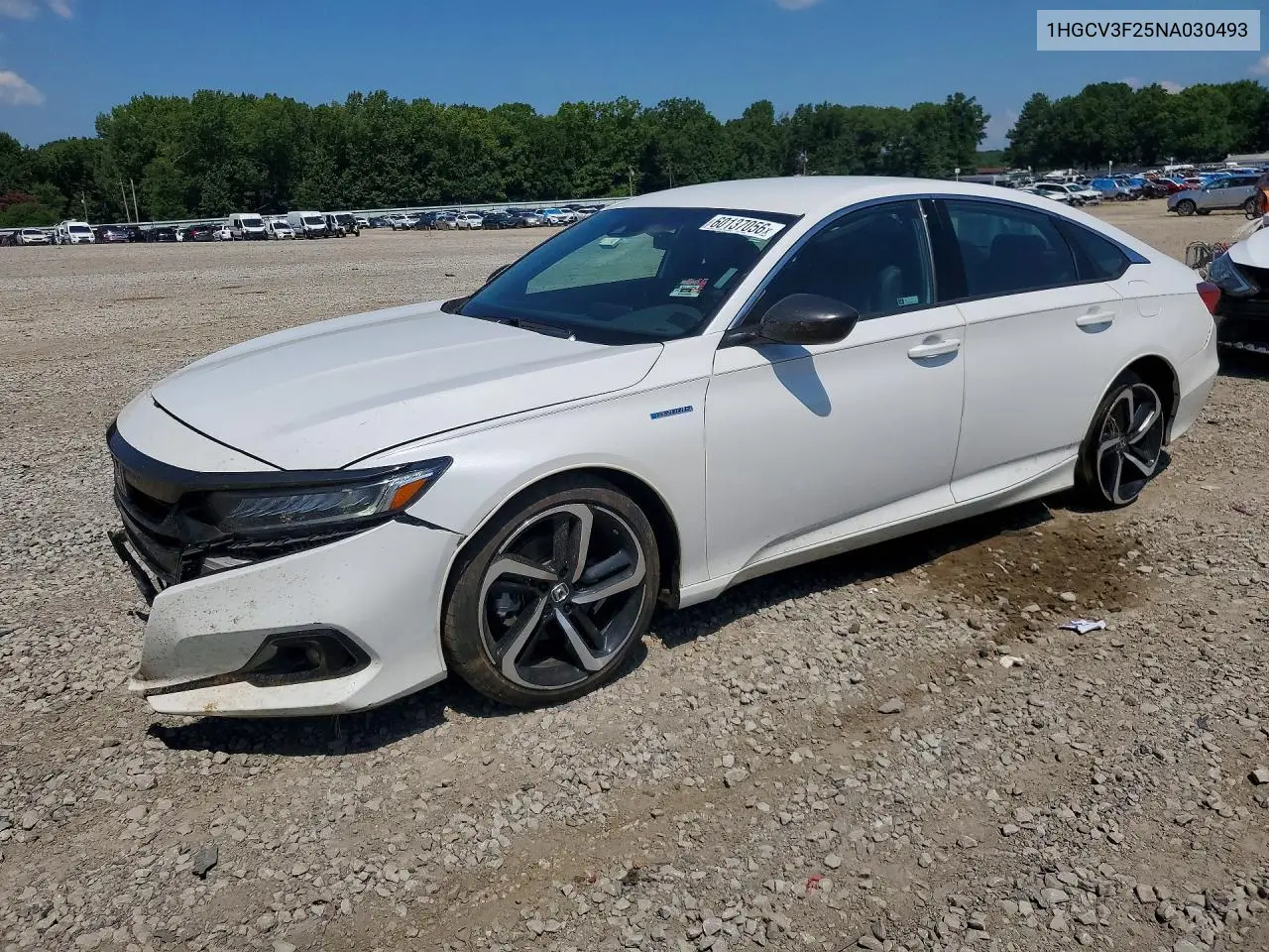 2022 Honda Accord Hybrid Sport VIN: 1HGCV3F25NA030493 Lot: 60137056