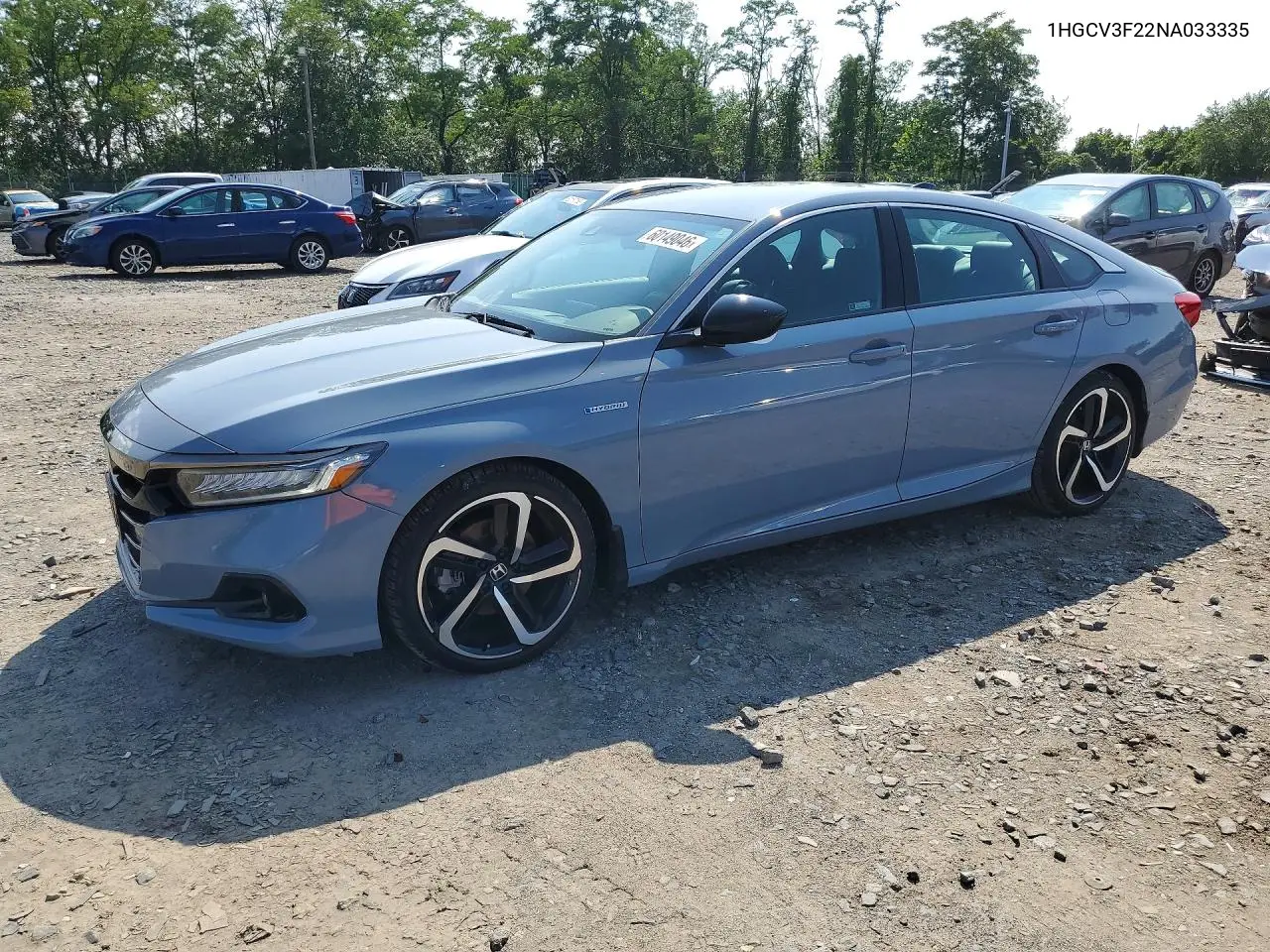 1HGCV3F22NA033335 2022 Honda Accord Hybrid Sport