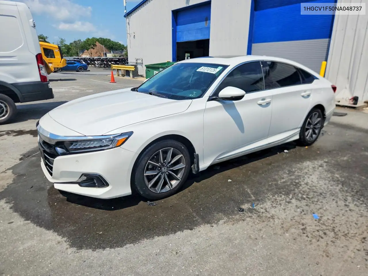 2022 Honda Accord Exl VIN: 1HGCV1F50NA048737 Lot: 61310126